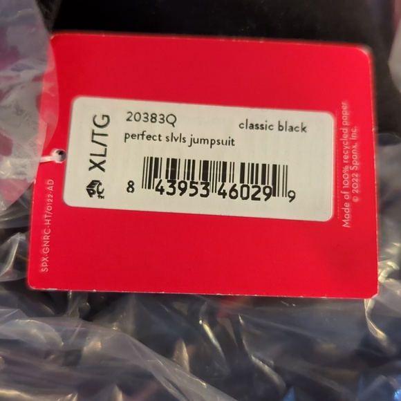 SPANX NWT Perfect Jumpsuit (Flare Leg) Petite XL Black (In Original Packaging) - Picture 7 of 8